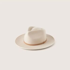 Will + Bear Calloway Cream Fedora Hat | Size Medium - NWT